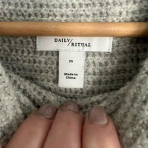 Daily Ritual cowl neck sweater